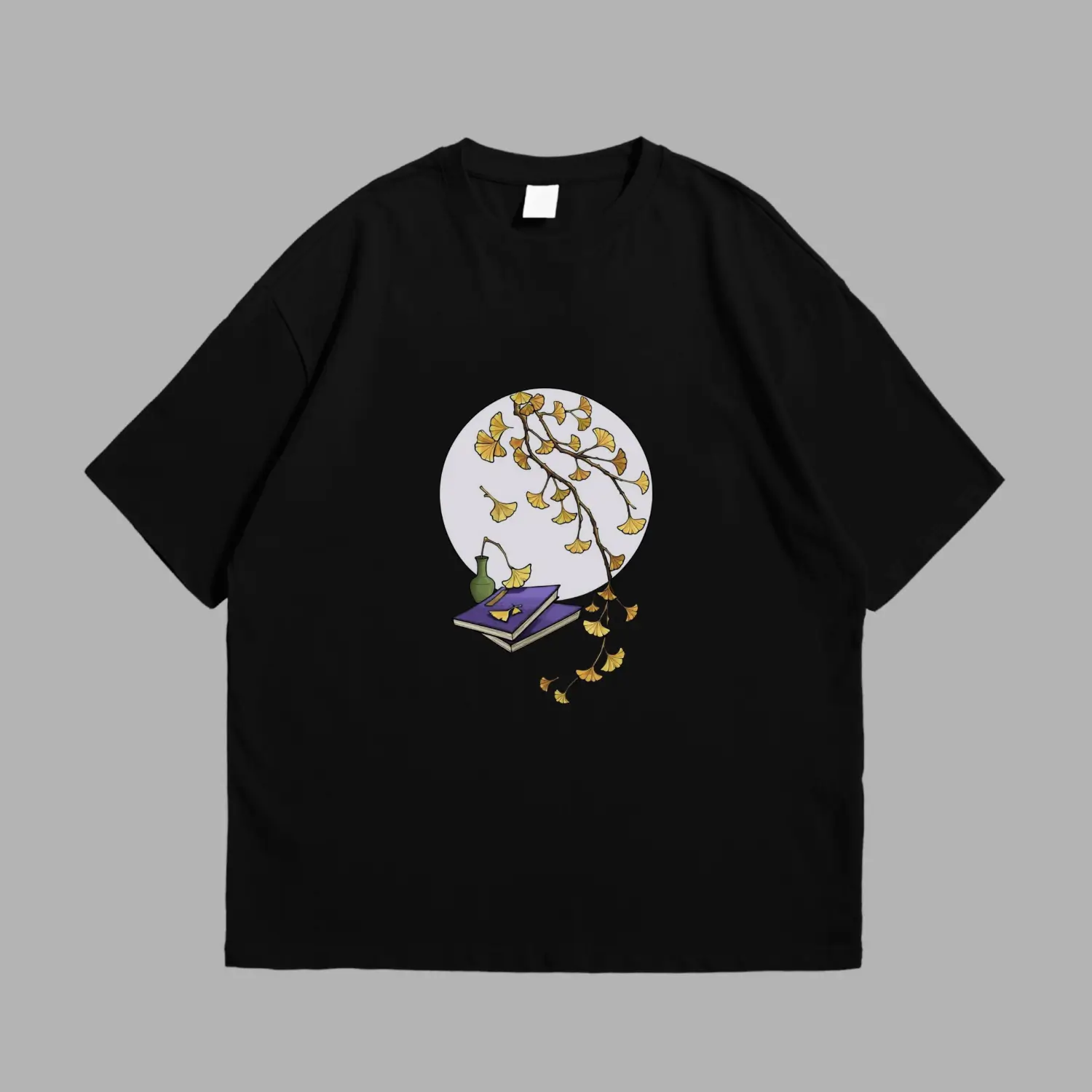 Gray Drop Shoulder Tee - Image 2