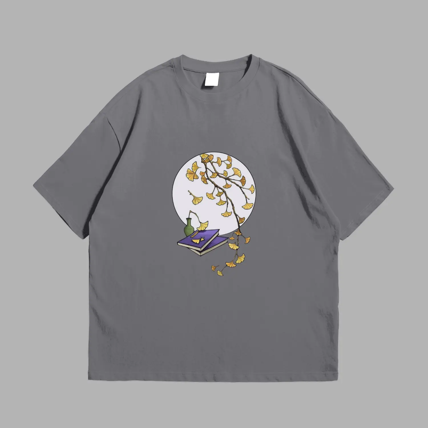 Gray Drop Shoulder Tee