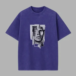 Purple Acid Wash Tee