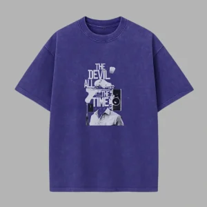 Purple Acid Wash Tee