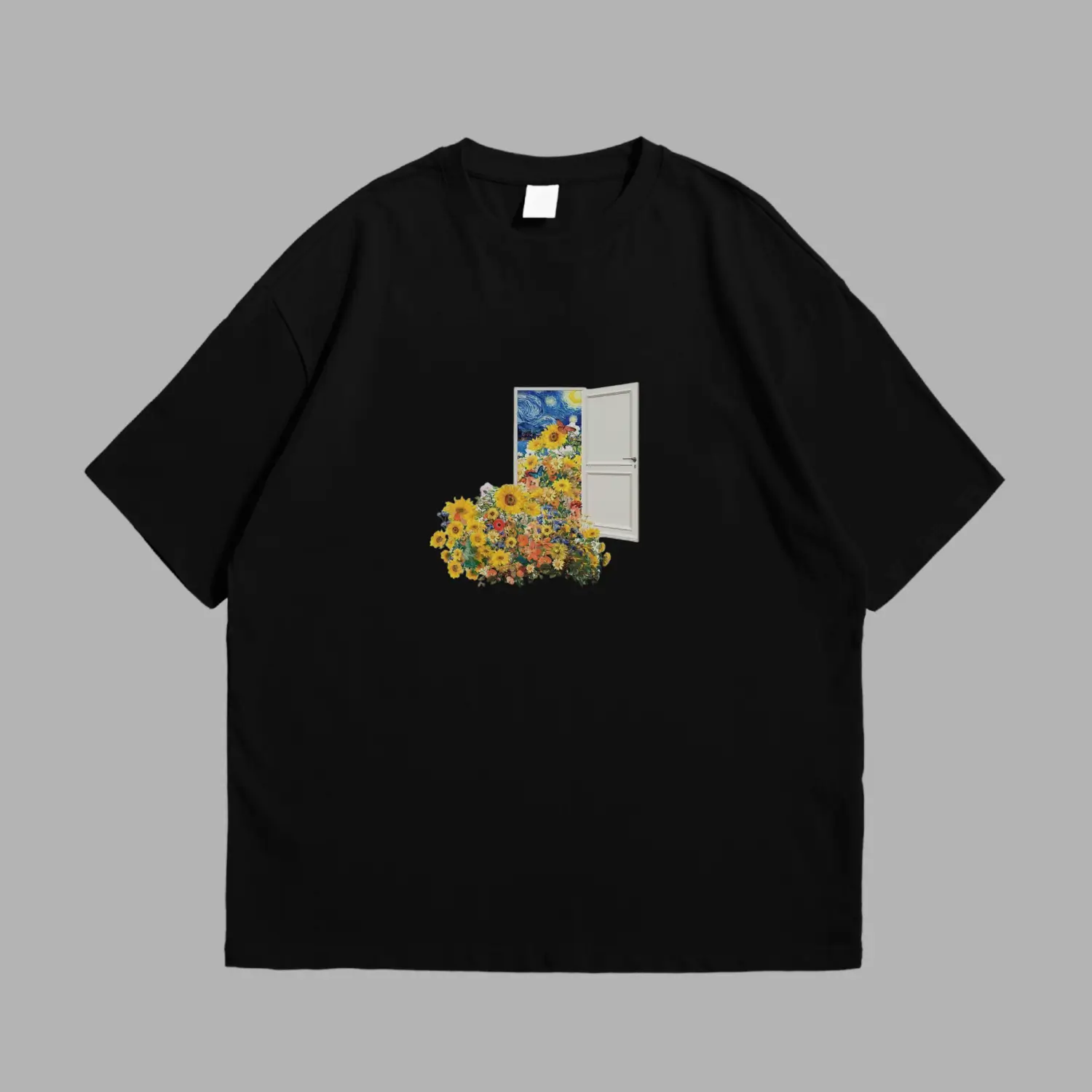 Maroon Drop Shoulder Tee - Image 2