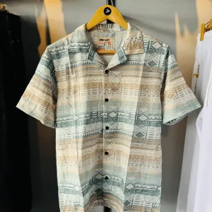 Tribal Print Cuban Shirt