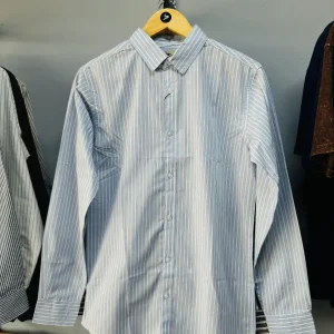 Sky Blue Striped Shirt