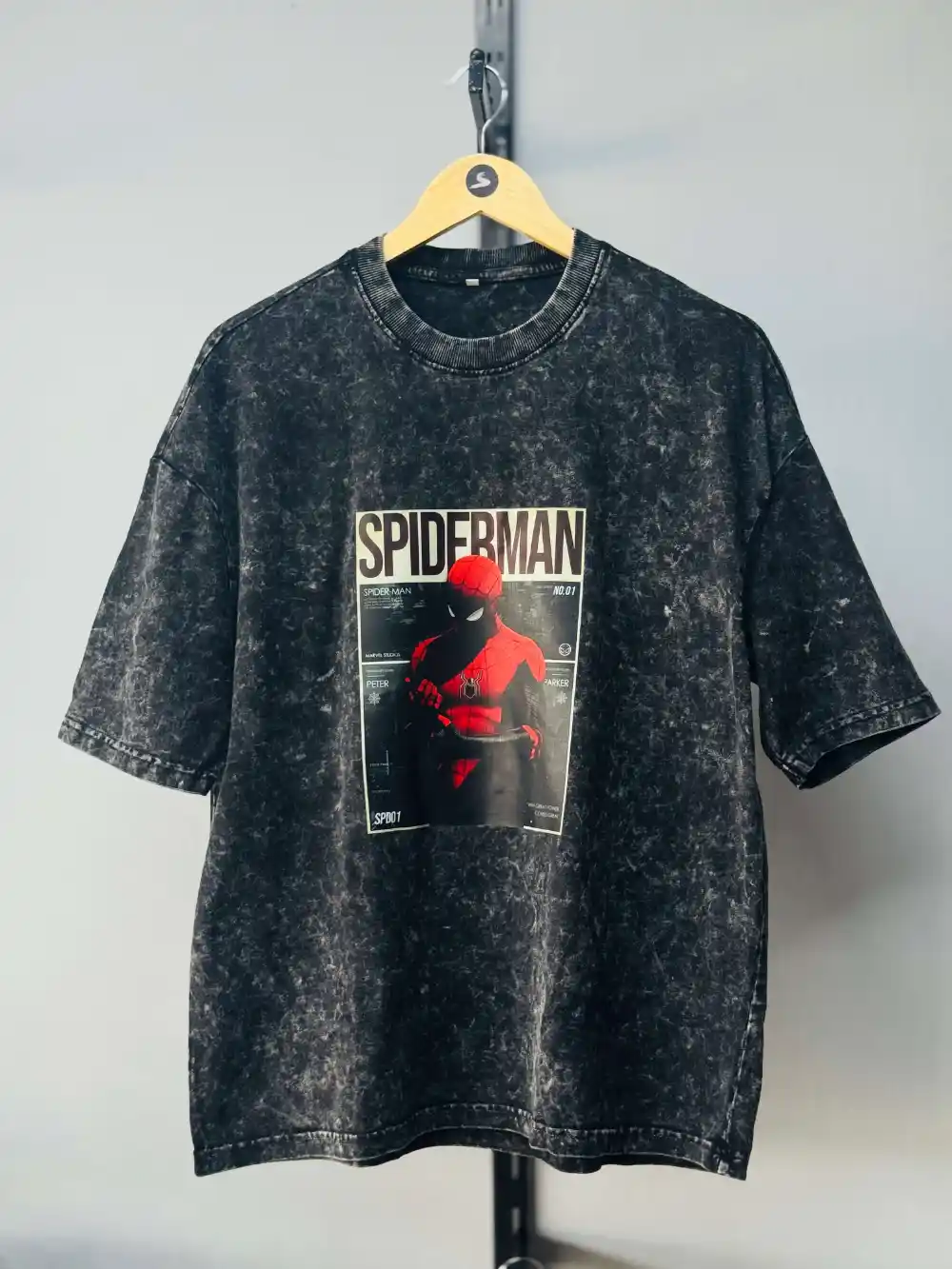 Black Acid Wash Tee
