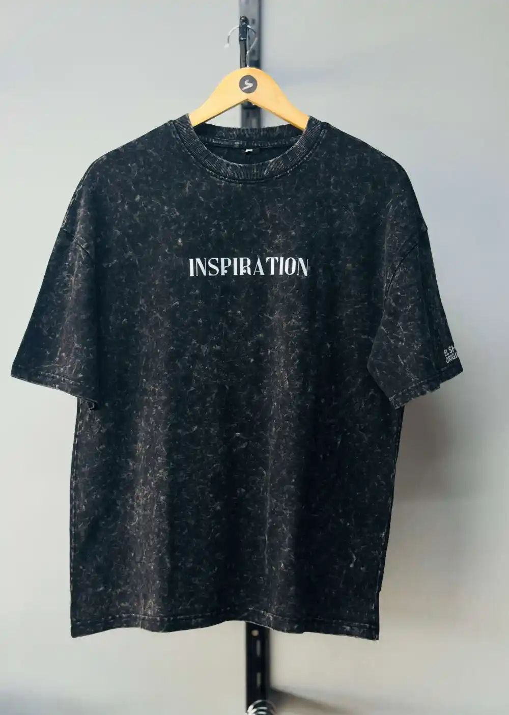 Black Acid Wash Tee - Image 2