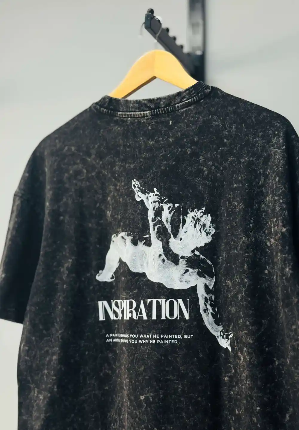 Black Acid Wash Tee - Image 3