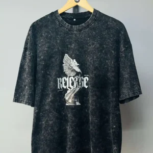 Black Acid Wash Tee