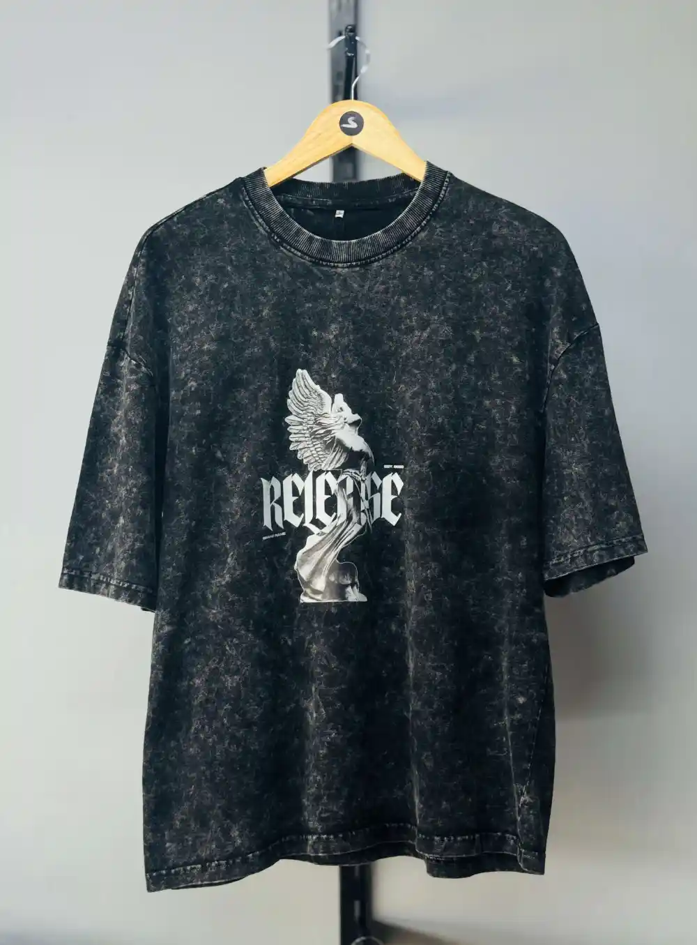 Black Acid Wash Tee