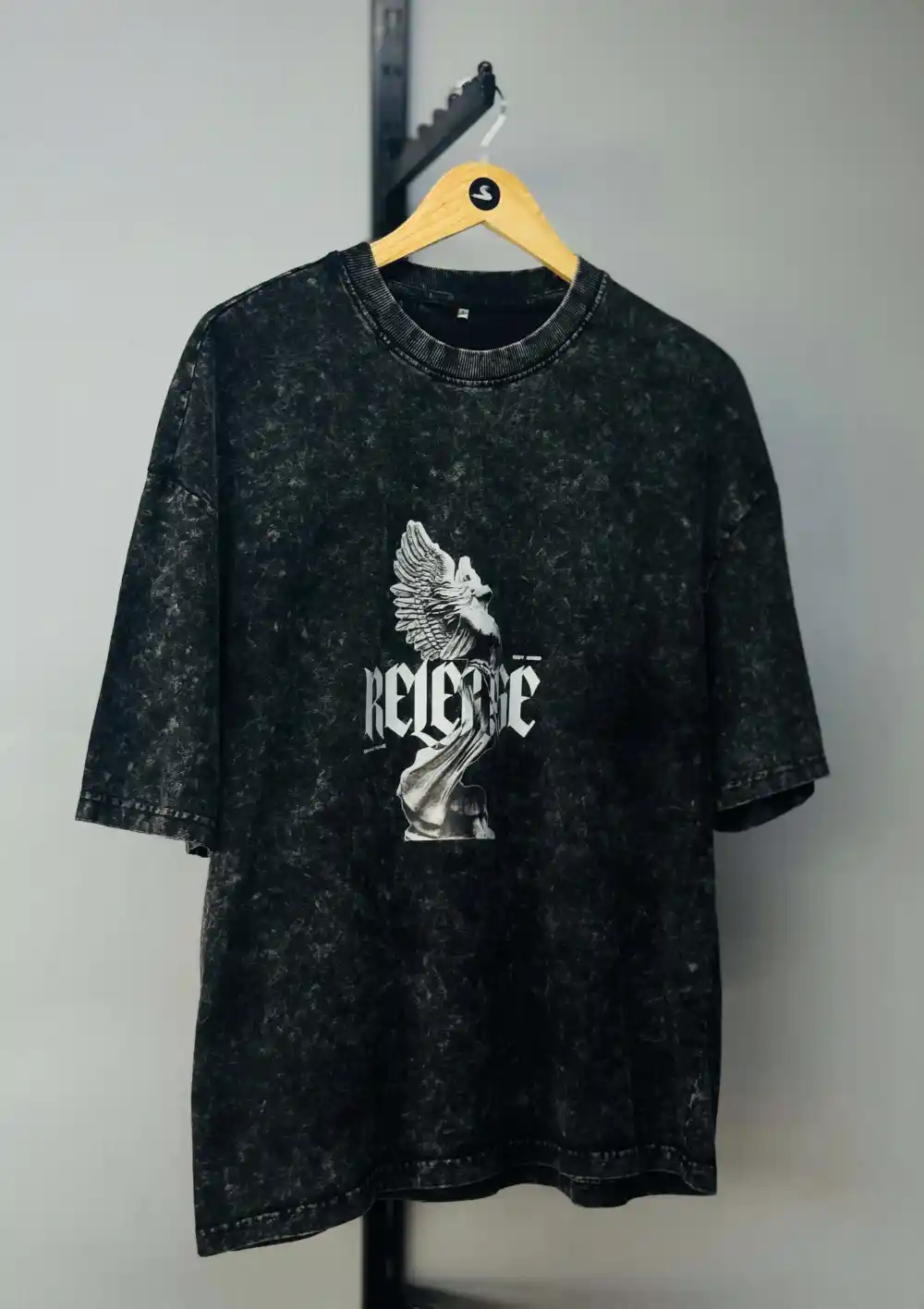 Black Acid Wash Tee - Image 4