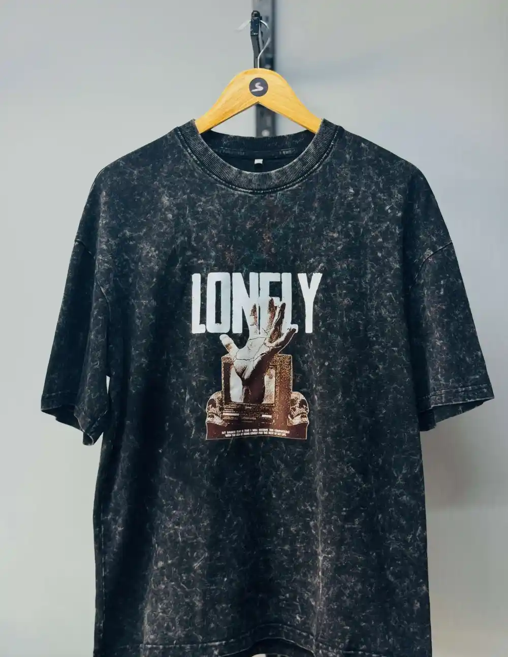 Black Acid Wash Tee
