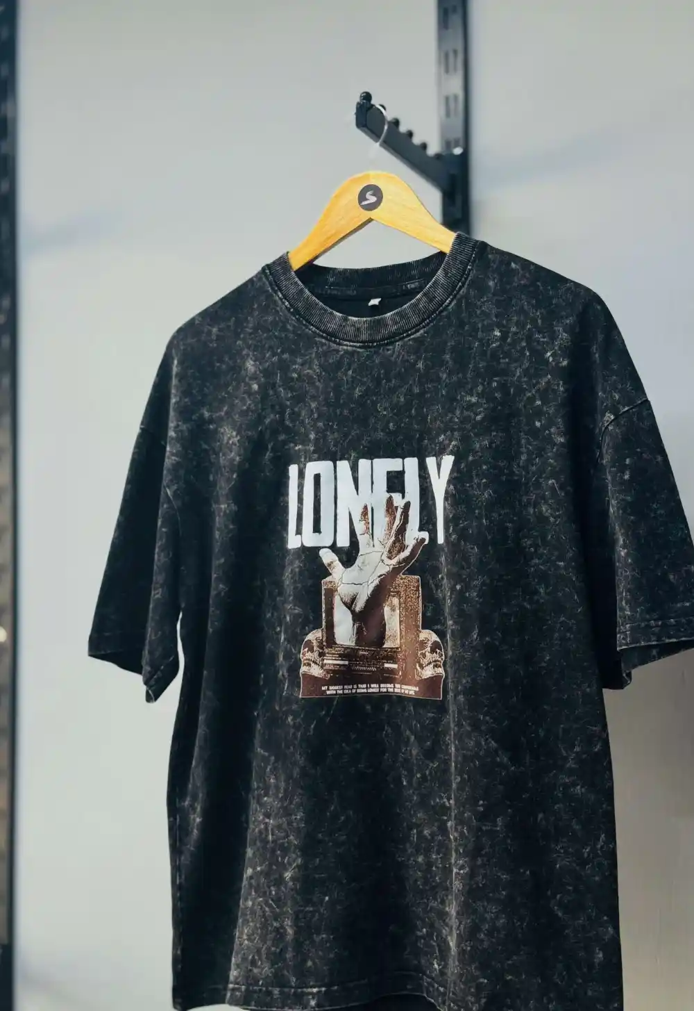 Black Acid Wash Tee - Image 4