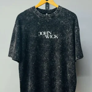 Black Acid Wash Tee