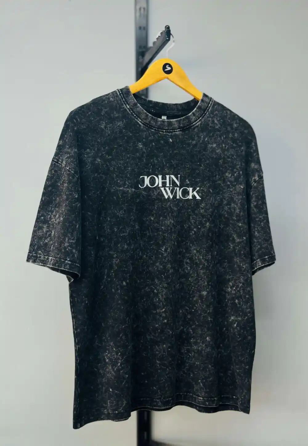 Black Acid Wash Tee - Image 4