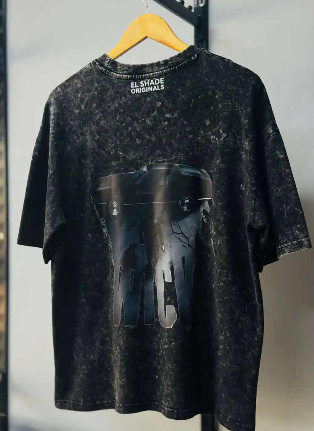 Black Acid Wash Tee - Image 2