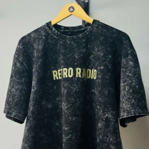 Black Acid Wash Tee