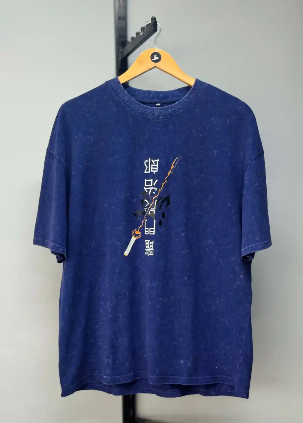 Blue Acid Wash Tee - Image 4