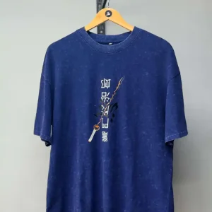 Blue Acid Wash Tee