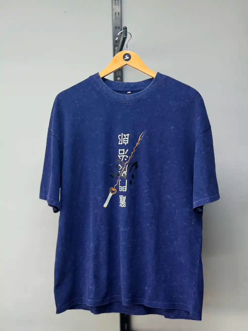Blue Acid Wash Tee