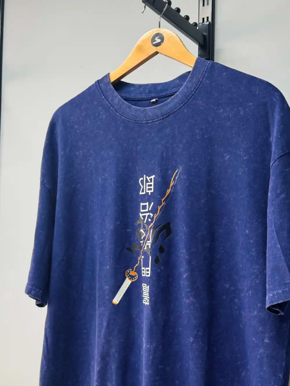 Blue Acid Wash Tee - Image 2