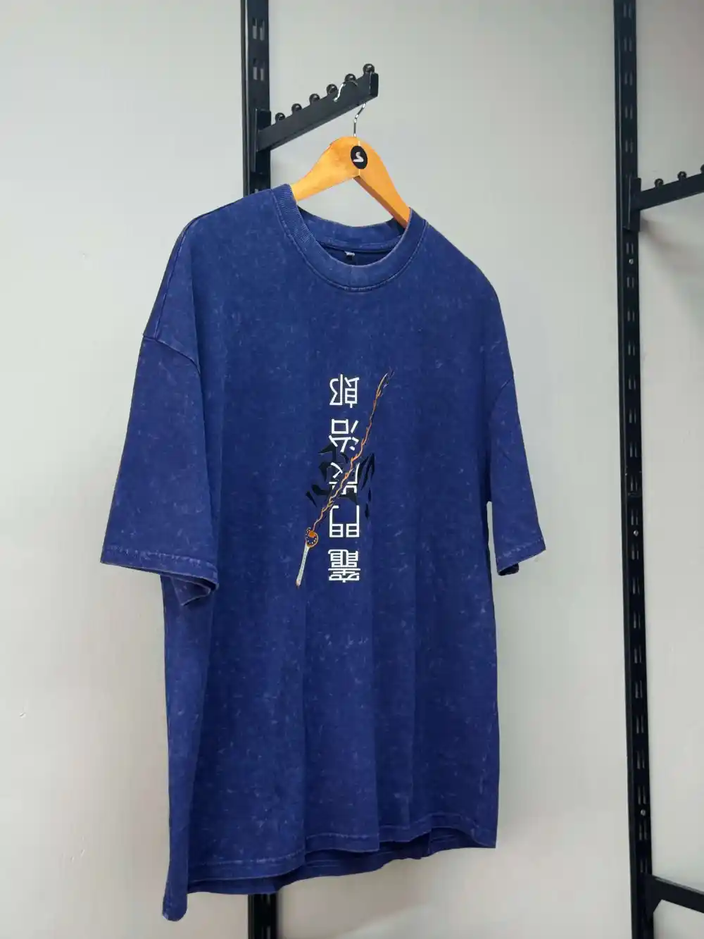 Blue Acid Wash Tee - Image 3