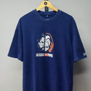 Blue Acid Wash Tee