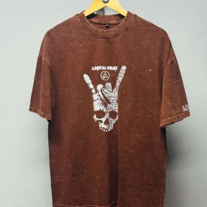 Brown Acid Wash Tee