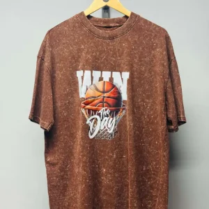 Brown Acid Wash Tee
