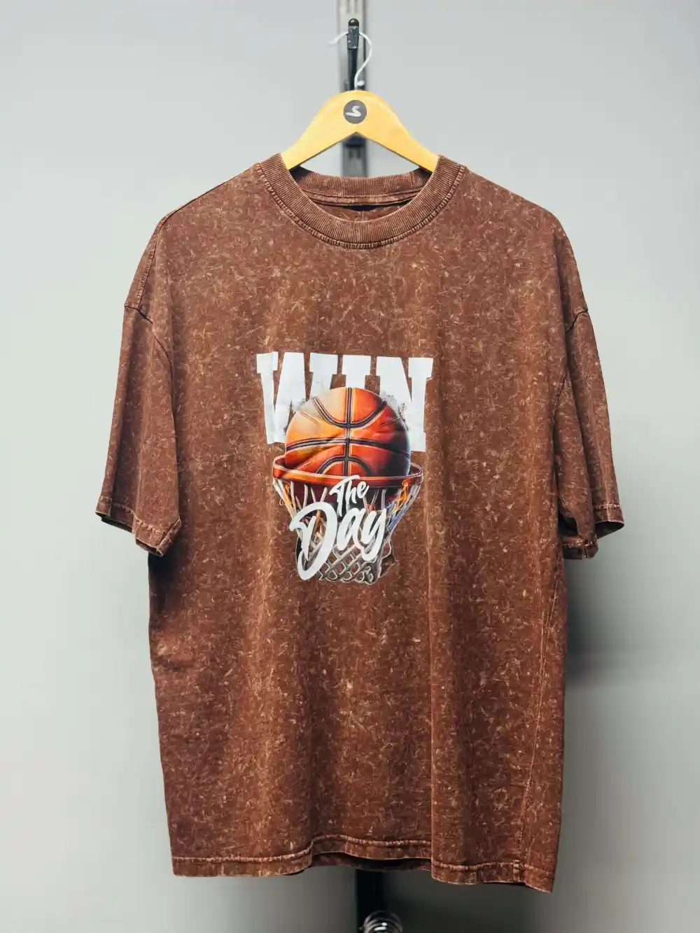 Brown Acid Wash Tee