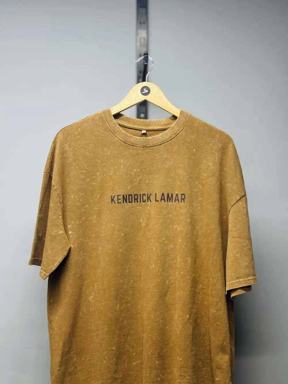 Beige Acid Wash Tee - Image 4