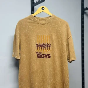 Beige Acid Wash Tee