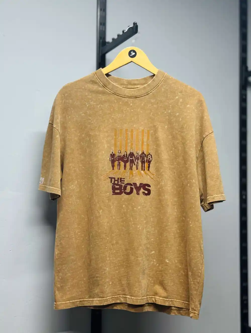 Beige Acid Wash Tee - Image 3