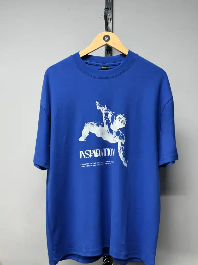Sky Blue Drop Shoulder