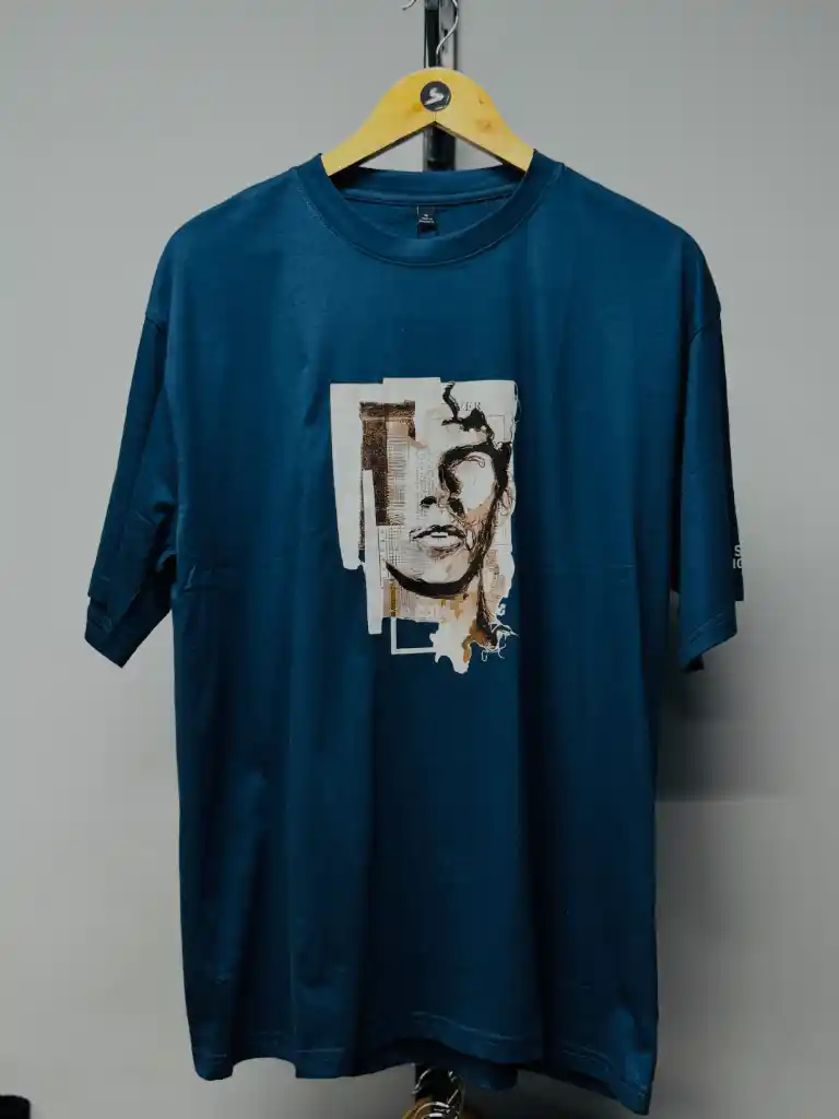 Steel Blue Drop Shoulder