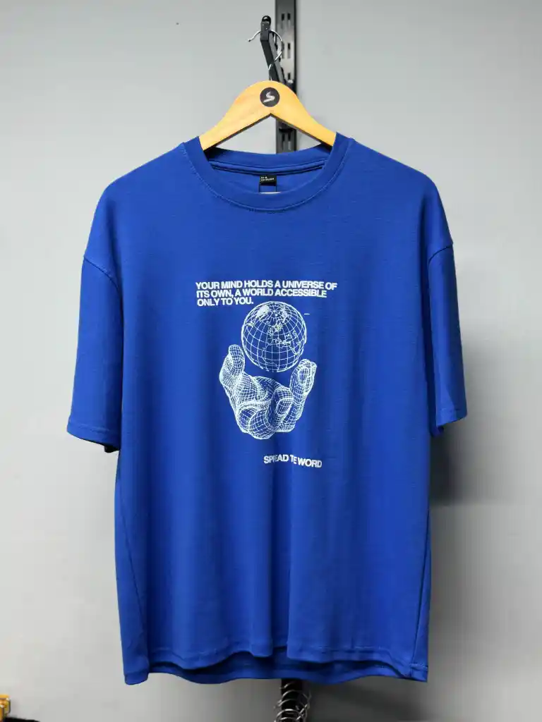 Sky Blue Drop Shoulder